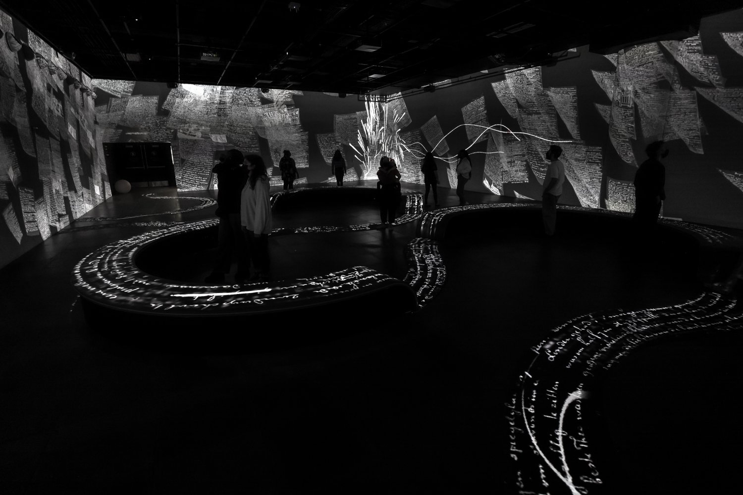 exposition immersive van gogh noir et blanc
